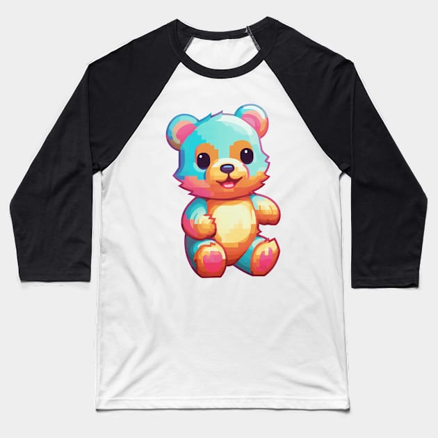 Teddy Bear Baseball T-Shirt by So Red The Poppy